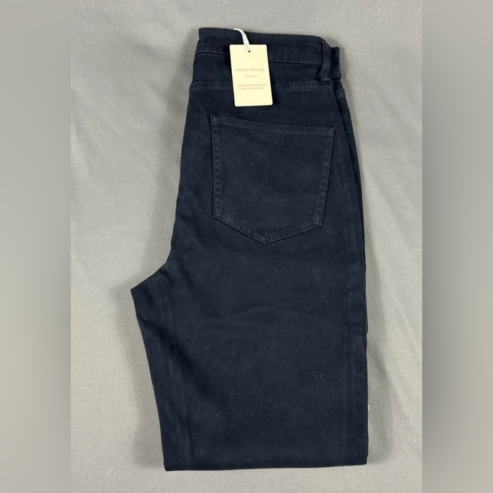 Peter Millar Womens Golf Pants Karlie 4 Navy Blue Cotton Modal